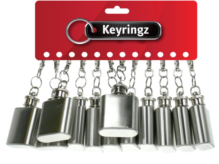 Mini Hip Flask Keyring
