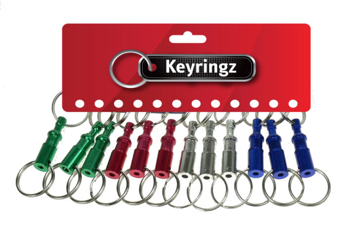 Metallic Colour Quick Release Keyring