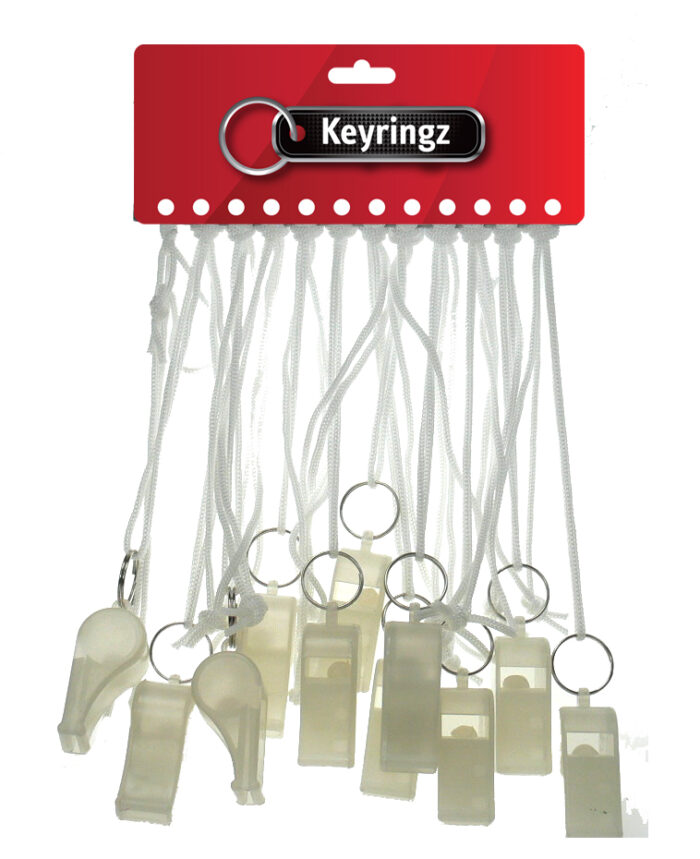 Glow in Dark Whistle Keyring