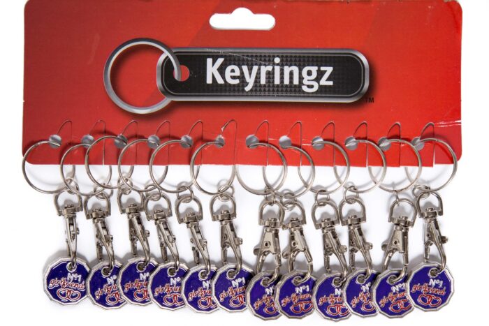 Trolley Coin New No1 Girlfriend Keyring