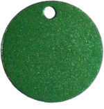 Aluminium Round Tag Green - Image 2