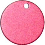 Aluminium Round Tag Red - Image 2