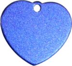 Aluminium Heart Tag Blue - Image 2