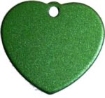 Aluminium Heart Tag Green - Image 2