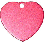 Aluminium Heart Tag Red - Image 2