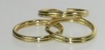 Split ring Brass 1/2" 100/bag