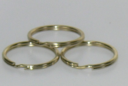 Split ring Brass 5/8in 100/bag