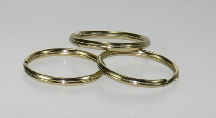 Split ring Brass 1 1/2in 100/bag
