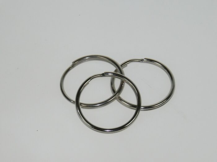 Split ring Nickel 1 1/2in 100/bag