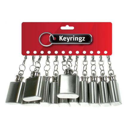 Mini Hip Flask Keyring