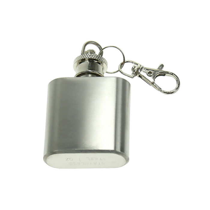 Mini Hip Flask Keyring - Image 2
