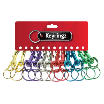 Metal Colour Hipster Keyring