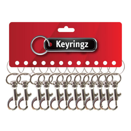 Metal Hipster Keyring Small