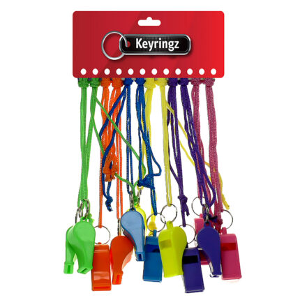 Colour Whistle on Coloured Cord