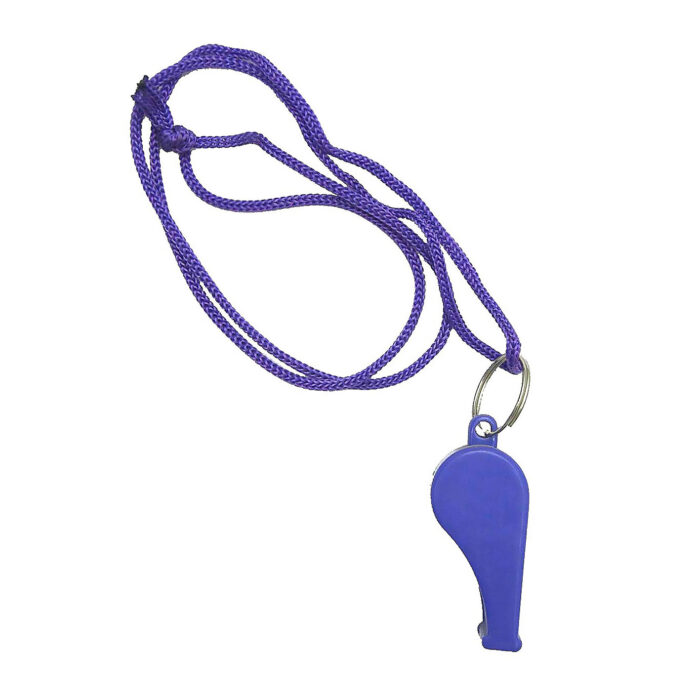 Colour Whistle on Coloured Cord - Image 2