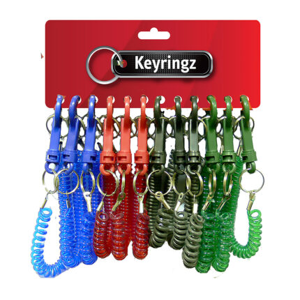 Best Quality Spiral Dark Colours Keyring