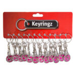 Trolley Coin New Born to Shop Keyring