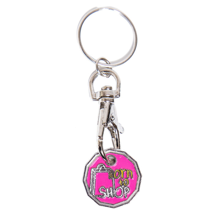 Trolley Coin New Born to Shop Keyring - Image 2