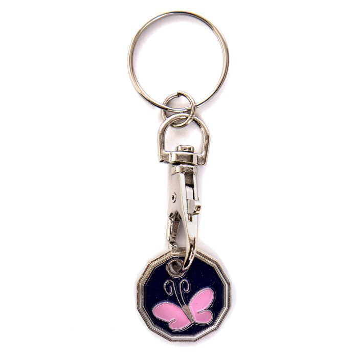 Trolley Coin New Butterfly Keyring - Image 2