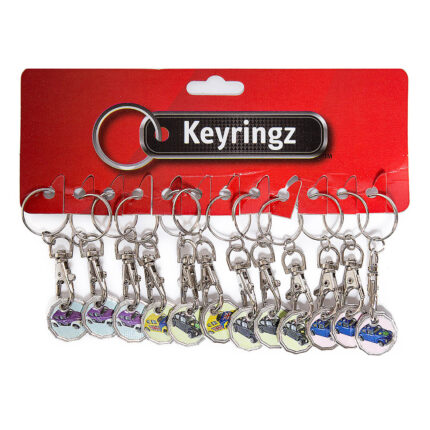 Trolley Coin New Bug Car Keyring