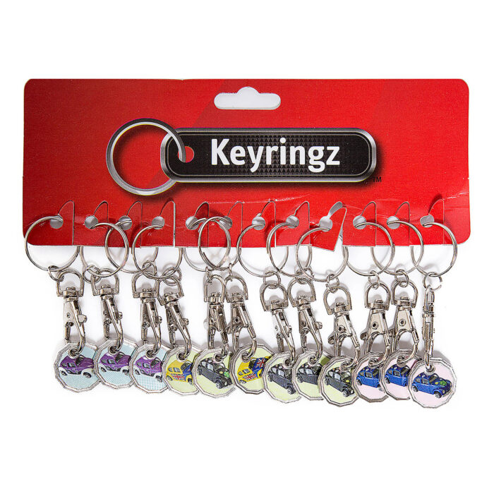 Trolley Coin New Bug Car Keyring