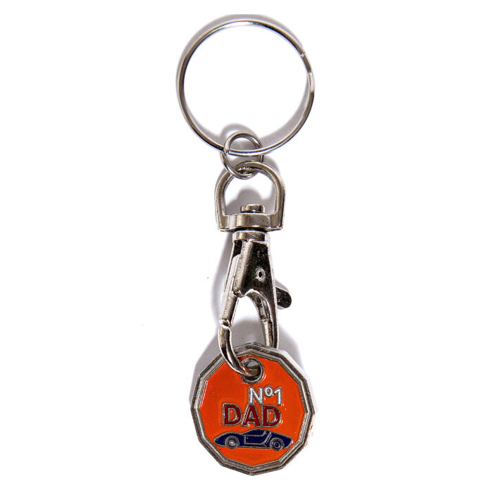 Trolley Coin New No.1 Dad Keyring - Image 2