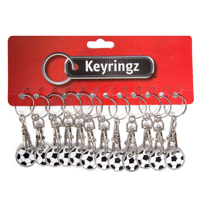 Trolley Coin New Football Keyring