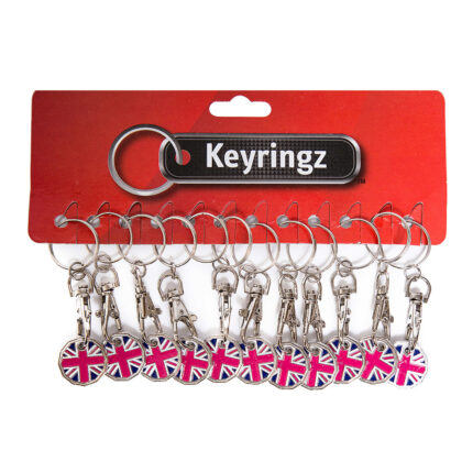 Trolley Coin New Great Britain Keyring