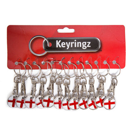 Trolley Coin New George Cross Keyring