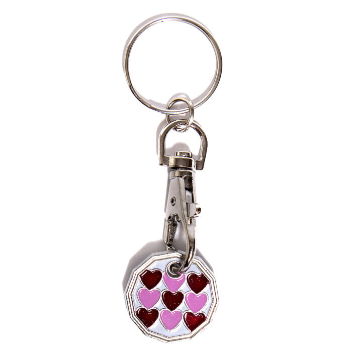 Trolley Coin New Hearts Keyring - Image 2