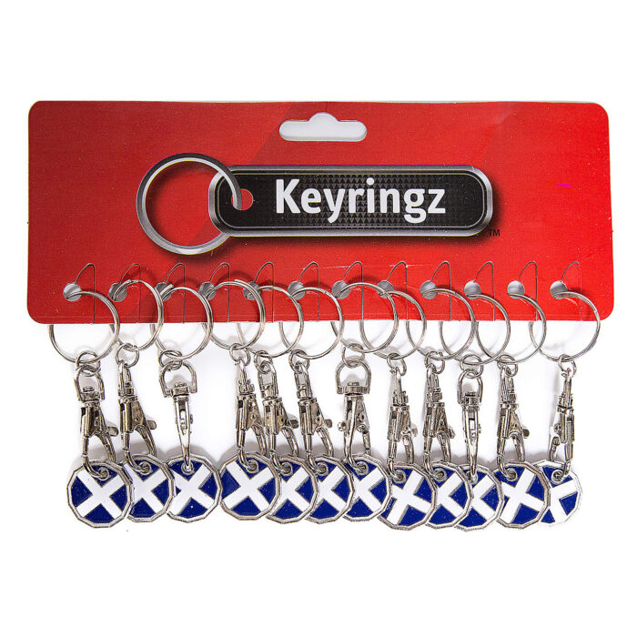 Trolley Coin New St Andrew Keyring