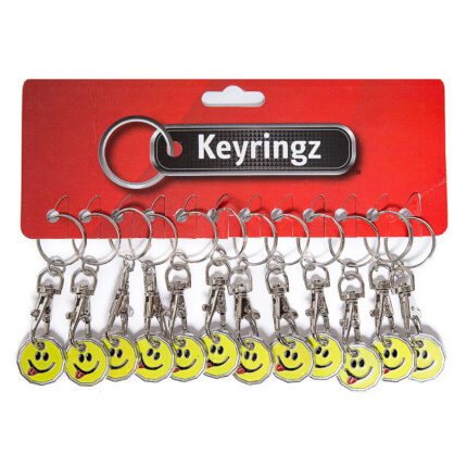 Trolley Coin New Smiley Tongue Keyring