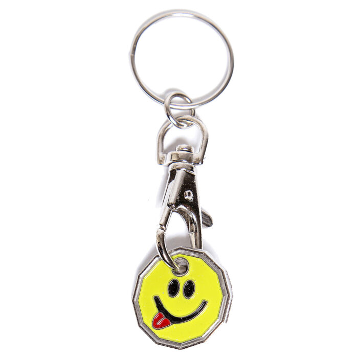 Trolley Coin New Smiley Tongue Keyring - Image 2