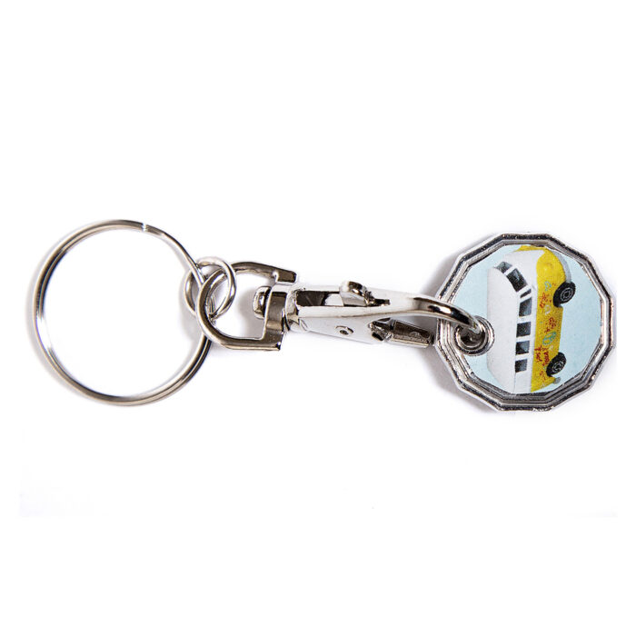 Trolley Coin New Camper Van Keyring - Image 4