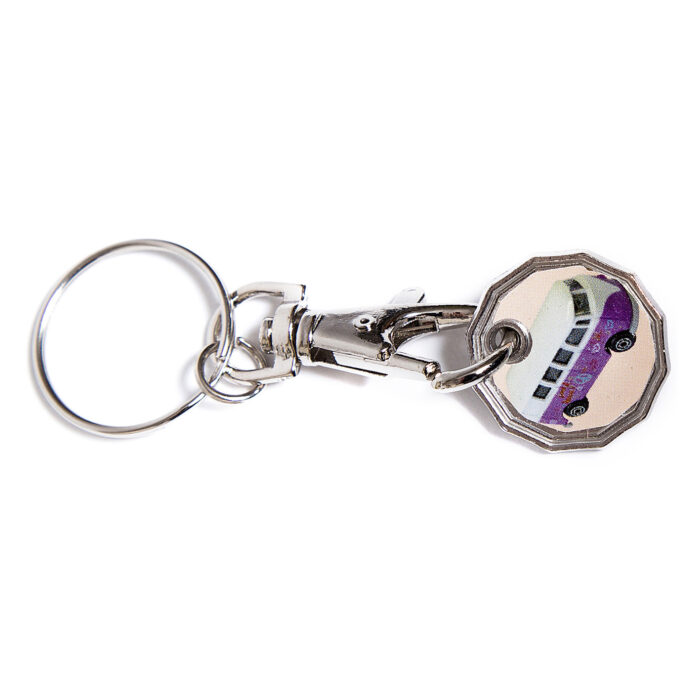 Trolley Coin New Camper Van Keyring - Image 5