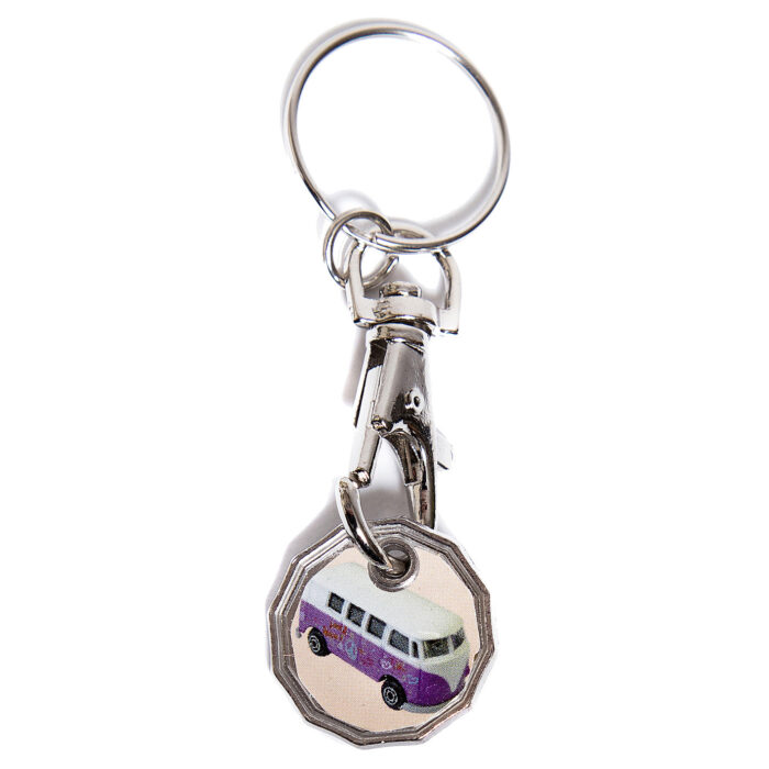 Trolley Coin New Camper Van Keyring - Image 2