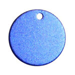 Aluminium Round Tag Blue