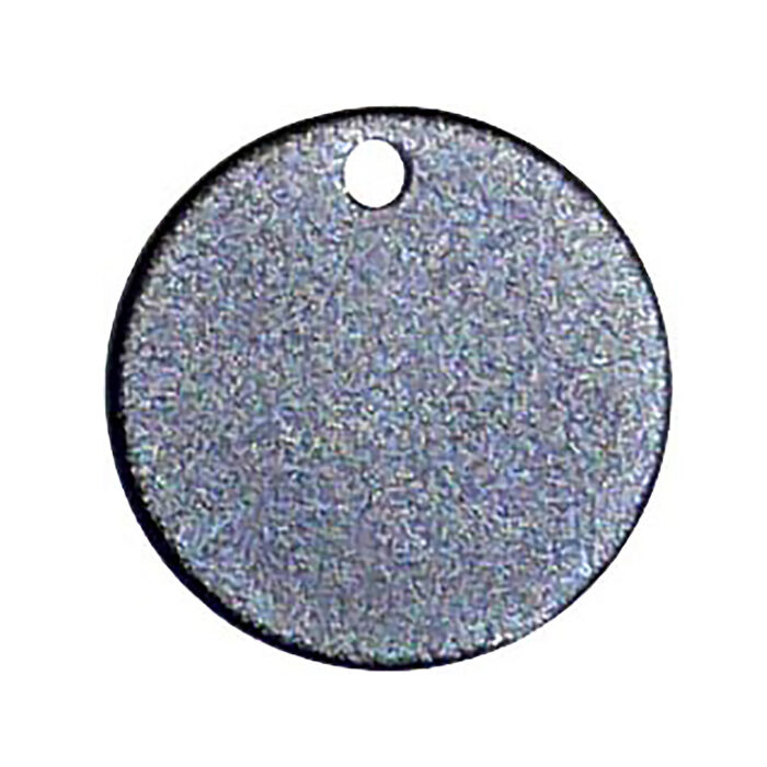 Aluminium Round Tag Black - Image 1