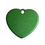 Aluminium Heart Tag Green
