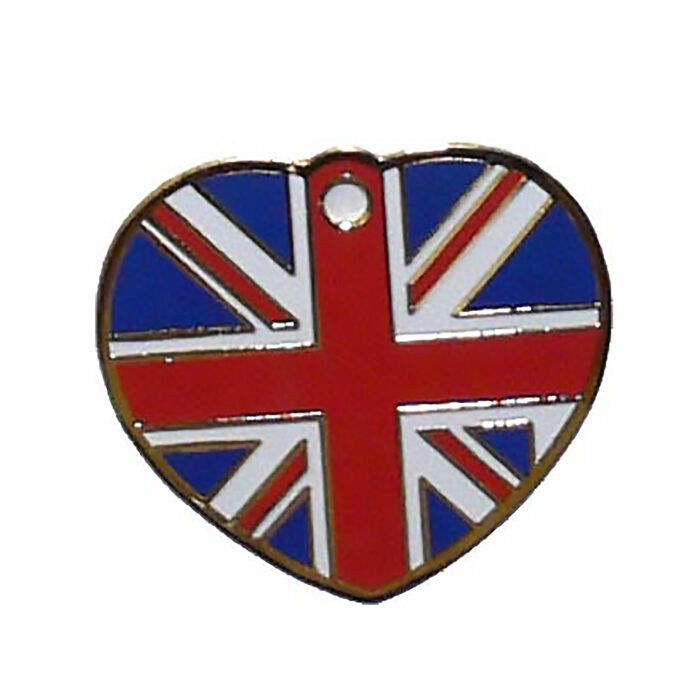Heart Tag Union Jack - Image 1