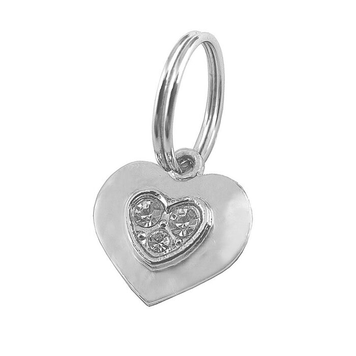 Pet Charm Heart Diamante - Image 1