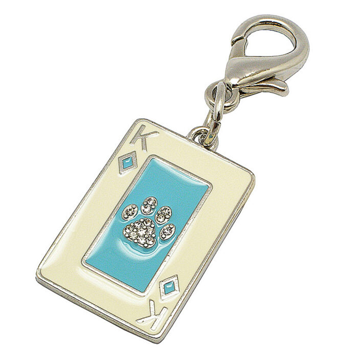 Pet Charm Kings Diamante Blue - Image 1