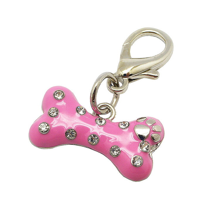 Pet Charm Crystal Bone Pink - Image 1