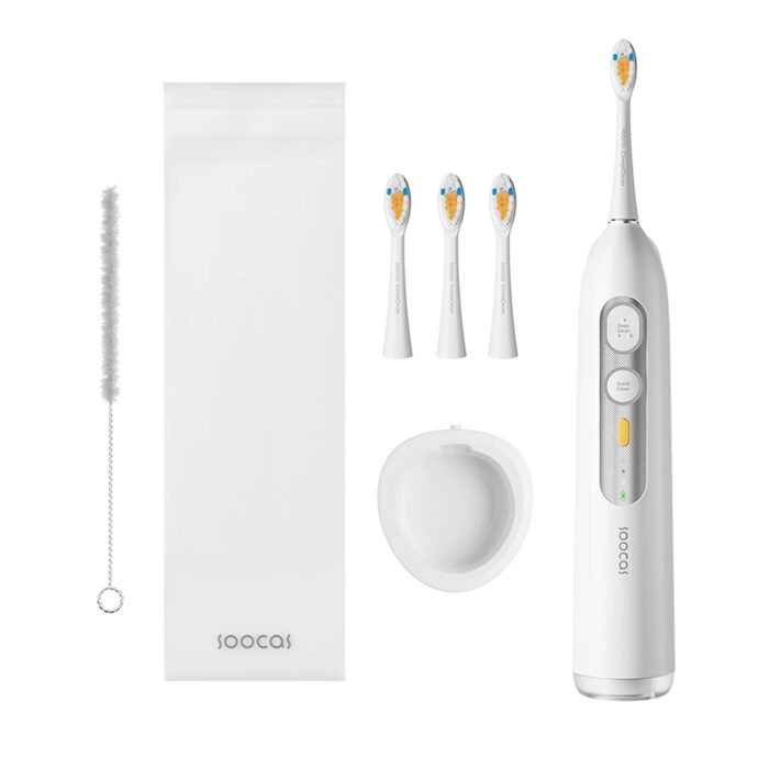 soocas neos flosser and toothbrush